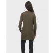 Viril open L/S knit cardigan - Forest Night