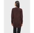 Viril open L/S knit cardigan - Coffee Bean