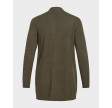 Viril open L/S knit cardigan - Forest Night