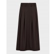 Anya Pleat Skirt - Dark Brown