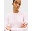 Cable fine GG sweater - Light pink