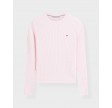 Cable fine GG sweater - Light pink
