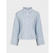 Rosa striped crepe shirt - Blue