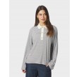 Lirenne striped polo blouse - Light blue
