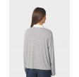 Lirenne striped polo blouse - Light blue