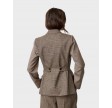 Veya check fitted blazer - Brown