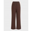 Viclua HW Wide Button Pants - Coffee Bean