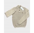 Sweater med knapper - Hasselnød