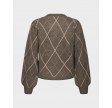 Koteas check knit cardigan - Taupe
