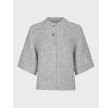 Benuta Fluffy Knit Cardigan - Grey melange