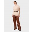 Row Oversize Cable Knit Vest - Creme