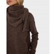 Merino Knit Scarf - Brown