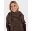 Merino Knit Scarf - Brown