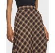 Vilene Check Ankle Skirt - Coffee Bean