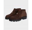 Enamel Charm Loafer Boot - Fondant Brown