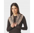 Adelina Paisley Knit Scarf - Beige Melange