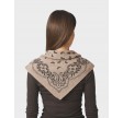 Adelina Paisley Knit Scarf - Beige Melange