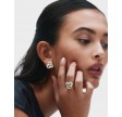 Infinity knot sparkle ring - Gold