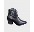 Hilda støvle - Black leather