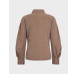 Lyvia asym pin shirt - Walnut