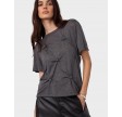 Tania knot tee - Mid grey 