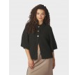 Benuta Fluffy Knit Cardigan - Dark Brown