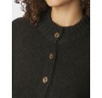 Benuta Fluffy Knit Cardigan - Dark Brown