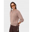 Row braid string knit - Mink