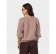 Row braid string knit - Mink