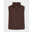 Vilavender short vest - Coffee bean