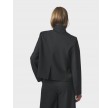 Tiria Slim Pinstripe Blazer - Dark Navy