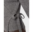 Roger Wrap Cardigan - Grey Melange