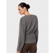 Roger Wrap Cardigan - Grey Melange