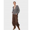 Roger Wrap Cardigan - Grey Melange