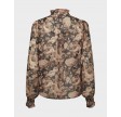 Delsie Vintage Flower Shirt - Black Sand