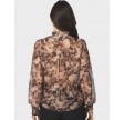 Delsie Vintage Flower Shirt - Black Sand