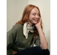 Ariya Paisley Knit Scarf - Off White