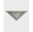 Ariya Paisley Knit Scarf - Grey Melange