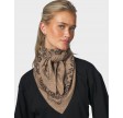 Lolana Paisley Knit Scarf - Beige Melange