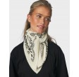 Lolana Paisley Knit Scarf - Off White
