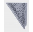 Lolana Paisley Knit Scarf - Grey Melange