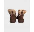 Fur Suede Lace-up Snow Boot - Fondant Brown