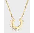 Dava Sun Necklace – 18K Gold Plated