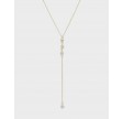  Liva Drop Pendant Necklace – 18K Gold Plated
