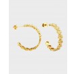 Maia 2 - irrugular hoop – 18K Gold Plated