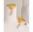  Bella Pearl Earrings – 18K Gold Plated