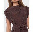 Esti Pleat Top - Bison