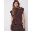 Esti Pleat Top - Bison