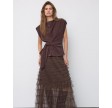 Esti Pleat Top - Bison