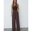Esti Pleat Pant - Bison